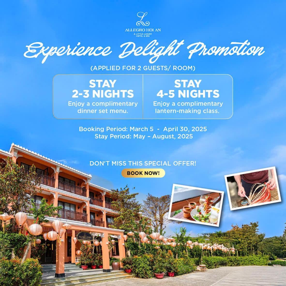 Allegro Hoi An . A Little Luxury Hotel & Spa Bagian luar foto A promotional banner for a resort